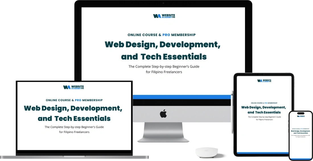 Web Design, Development, and Tech Essentials Course – Website Academy PH